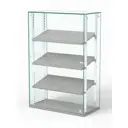 Витрина Сладость №4-О-РЕГ-П 60x90x30 см стекло цвет метрополитан грей