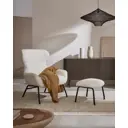 Кресло La forma Belina 86x97x86 см ткань цвет белый