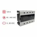 Трехфазное твердотельное реле для коммутации резистивной нагрузки Deltakip DK3-12044.ZD3 120А