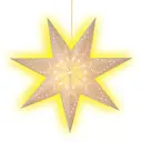 Светящаяся электрическая фигура Звезда классическая для дома 40 см разноцветный