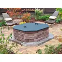 Костровой очаг Grillit 120x120x40 см 4 ряда графитовый