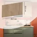 Фасад для кухонного ящика Сантьяго 39.7x25.3см Delinia ID ЛДСП цвет коричневый