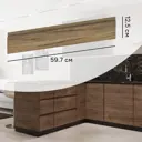 Фасад выдвижного ящика Токио 59.7x12.5 см DELINIA ID ЛДСП цвет темное дерево