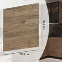 Фасад кухонного шкафа Токио 59.7x76.5 см DELINIA ID ЛДСП цвет темное дерево