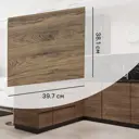 Фасад выдвижного ящика Токио 39.7x38.1 см DELINIA ID ЛДСП цвет темное дерево