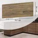 Фасад кухонного шкафа Токио 79.7x38.1 см DELINIA ID ЛДСП цвет темное дерево