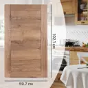Фасад для кухонного шкафа Рошаль 59.7x102.1 см Delinia ID ЛДСП цвет темное дерево