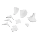 Заглушка для плинтуса ПВХ цвет белый 6 шт