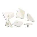 Заглушка для плинтуса 14x8 см ПВХ цвет белый 6 шт