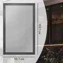 Фасад-витрина кухонного шкафа Вельск 59.7x102.1 см KONSENSA стекло цвет черный