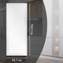 Фасад-витрина кухонного шкафа Вельск 29,7x102.1 см KONSENSA стекло цвет белый