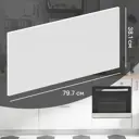 Фасад кухонного шкафа София 79.7x38.1 см KONSENSA ЛДСП цвет белый