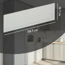 Фасад выдвижного ящика Кинель 59.7x16.7 см KONSENSA массив дерева цвет серо-зеленый