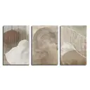 Картина Loftime Абстракция 3D бежевый 60x120 см