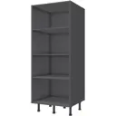 Шкаф-полуколонна для кухни 60x138x56 см ДСП цвет серый