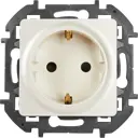 Розетка с заземлением - Lexman Lilian - со шторками 16А 250В винтовые зажимы - жемчуг