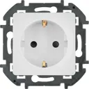 Розетка с заземлением - Lexman Lilian - со шторками 16А 250В винтовые зажимы - белый