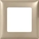 Рамка для розеток и выключателей Lexman Lilian Classic 1 пост цвет шампань