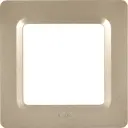Рамка для розеток и выключателей Lexman Lilian Modern 1 пост цвет шампань