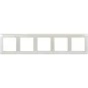 Рамка для розеток и выключателей Lexman Lilian Classic 5 постов цвет жемчужный