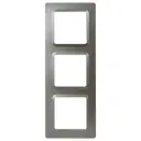 Рамка для розеток и выключателей Lexman Lilian Modern 3 поста цвет титан
