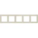 Рамка для розеток и выключателей Lexman Lilian Modern 5 постов цвет слоновая кость
