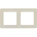 Рамка для розеток и выключателей Lexman Lilian Modern 2 поста цвет слоновая кость