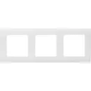 Рамка для розеток и выключателей Lexman Lilian Classic 3 поста цвет белый