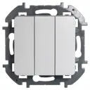 Выключатель трёхклавишный - Lexman Lilian - 20А 250В винтовые зажимы - алюминий