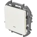 Выключатель одноклавишный с подсветкой/индикацией - Lexman Lilian - 10А 250В безвинтовые зажимы - жемчуг