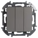 Выключатель трёхклавишный - Lexman Lilian - 20А 250В винтовые зажимы - титан