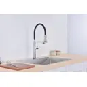 Смеситель для кухни Vincea VKF-119CH гибкий излив 26.3 см цвет хром