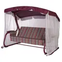 Качели садовые Удачная мебель A51А.003 Майорка 3-х местные до 350 кг красный