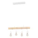 Светильник подвесной Eglo Townshend 43704 4 лампы 18 м² цвет белый/коричневый