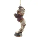 Елочная игрушка Лошадь 823297 13 см белый