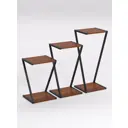 Подставка для цветочных горшков 18723w6 34 см x 34 см x 80 см металл коричневый