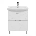 Тумба с раковиной RUVANN YUTON 70 раковина Клермонт 70 в ванную напольная цвет белый