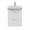 Тумба под раковину RUVANN YUTON 55 в ванную подвесная цвет белый