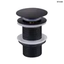 Донный клапан для раковины без перелива Bond BV0188 Ø40 клик-клак цвет чёрный