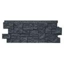 Фасадная панель Grand line Дикий камень Classic 1110x417x2.4мм графит 0.379м² 1шт