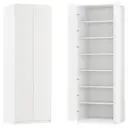 Шкаф распашной Висла белый с  6 полками 80х232,2х54,5 ЛДСП каркас белый