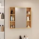 Зеркальный шкафчик в ванную Ruvann Yuton 80 цвет белый