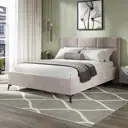 Кровать Трия 267743 183 x 120 x 216 см ЛДСП цвет велюр brut mocco 06