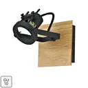 Спот поворотный Inspire Technic GU10 цвет черный и дерево