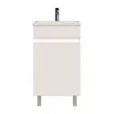 Тумба с раковиной RUVANN FORTO 50 раковина Como 50 в ванную напольная цвет белый