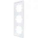 Рамка для розеток и выключателей Lezard Zima 3 поста цвет белый