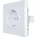 Розетка встраиваемая Lezard Zima с заземлением цвет белый
