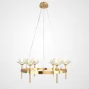 Люстра подвесная Imperiumloft Lotos Impr_203933-26 6 ламп 12 м² цвет прозрачный, латунь