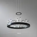 Люстра подвесная светодиодная Imperiumloft Quartz Impr_179754-26 15 м² белый свет цвет прозрачный, черный