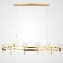 Люстра подвесная Imperiumloft Lotos long Impr_177885-26 10 ламп 20 м² цвет прозрачный, латунь